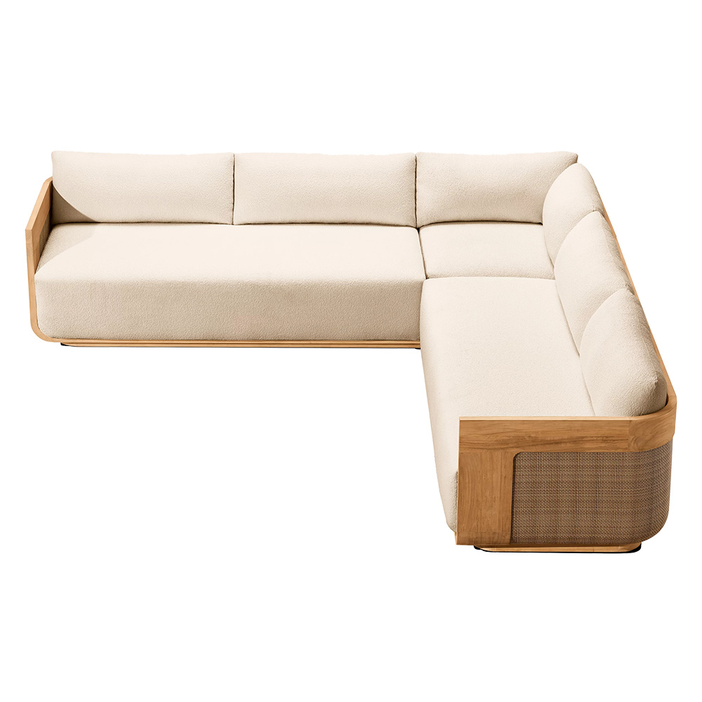 Outdoor Sofa Patio Deck Waterproof Sunproof Furniture Hotel Resort Teak Sofa (4).jpg