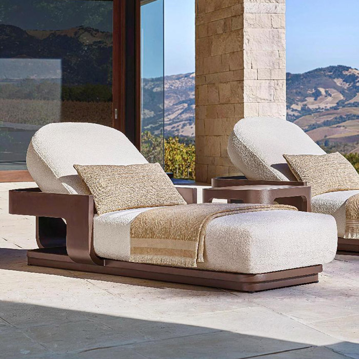 outdoor sofa patio deck waterproof sunproof furniture hotel resort teak sofa (8)