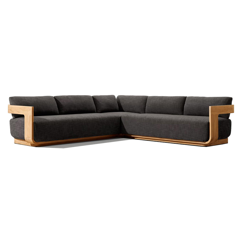 Outdoor Teak Sofa Set Modern Simple Weatherproof Fabric Waterproof Open Air Patio (12).jpg