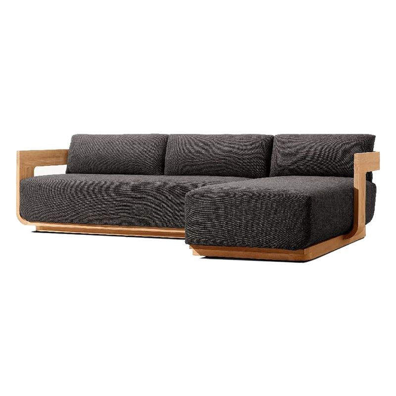 Outdoor Teak Sofa Set Modern Simple Weatherproof Fabric Waterproof Open Air Patio (3).jpg