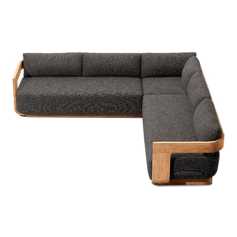 Outdoor Teak Sofa Set Modern Simple Weatherproof Fabric Waterproof Open Air Patio (7).jpg