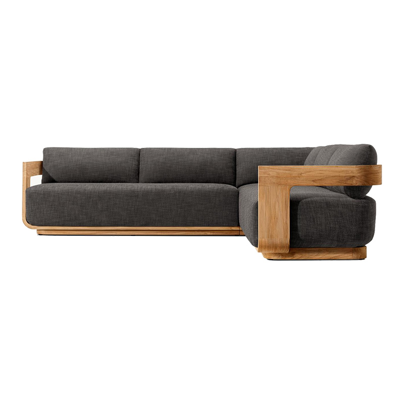 Outdoor Teak Sofa Set Modern Simple Weatherproof Fabric Waterproof Open Air Patio (8).jpg