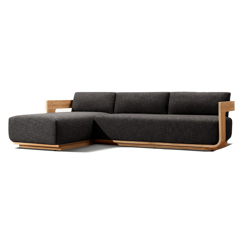 Outdoor Teak Sofa Set Modern Simple Weatherproof Fabric Waterproof Open Air Patio (9).jpg