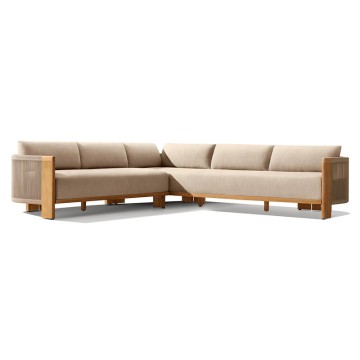 JIANGYIREN Outdoor Teak Sofa Set