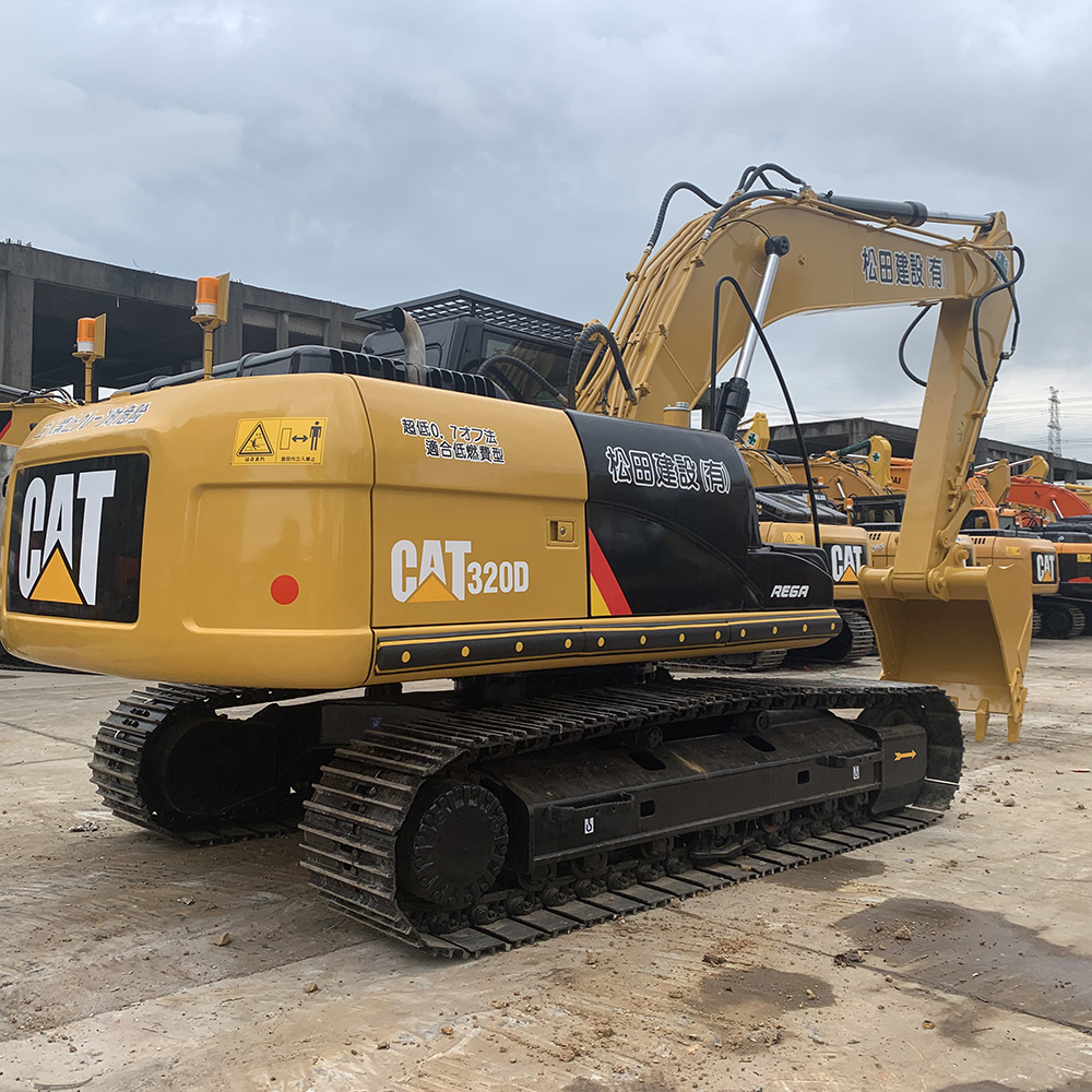 Good condition heavy machinery 20ton cat used excavators CAT320D-product