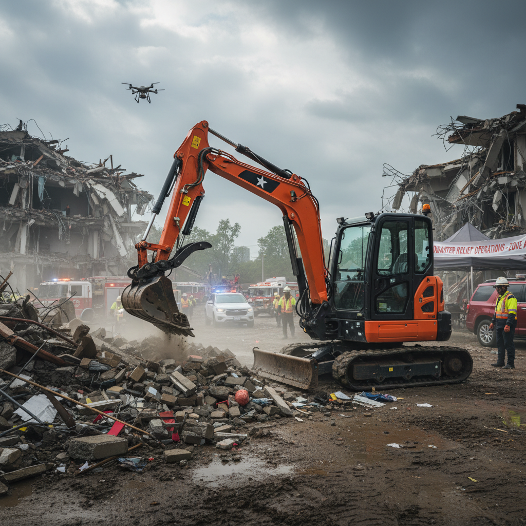 1 Ton Excavator For Disaster Recovery