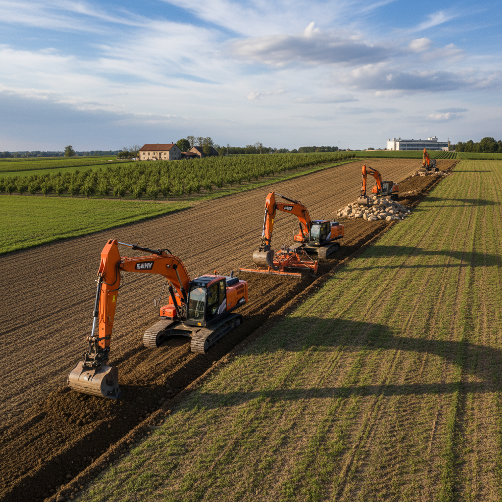 Sany Excavators For Agricultural Improvement