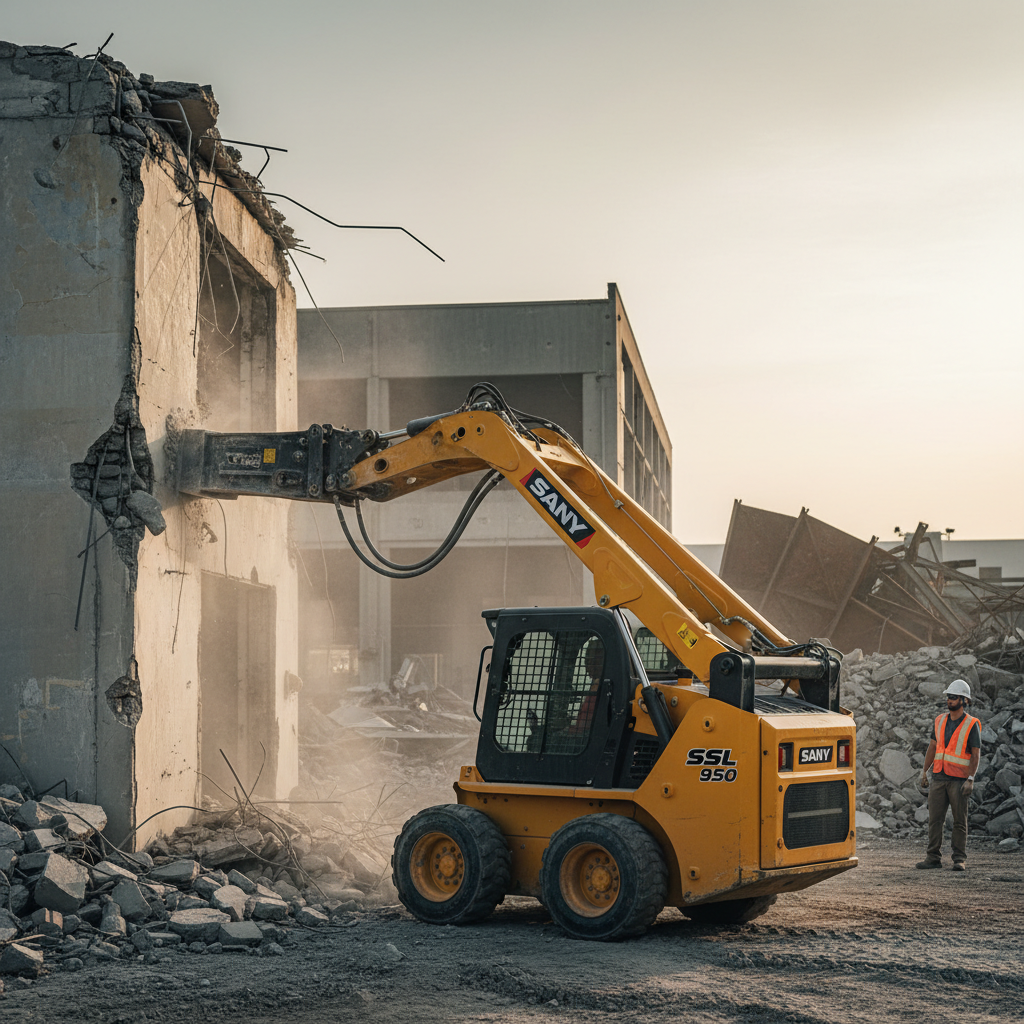 Sany Skid Steer For Demolition Projects