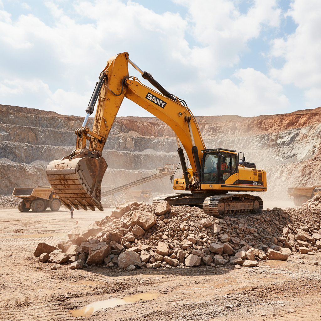 Sany Excavator Machine For Mining & Quarrying
