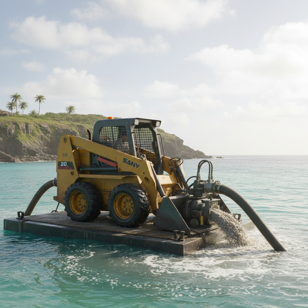 Sany Skid Steer For Marine Dredging