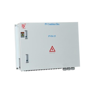 Solar PV combiner box with SPD