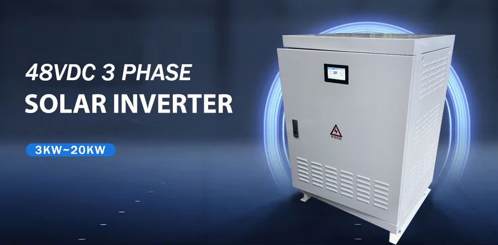 20kW high-power Low frequency isolation inverter achieves conversion from 48VDC to three-phase 400VAC