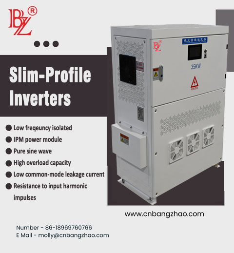 Where are Slim-Profile Low-Frequency Inverters Used?