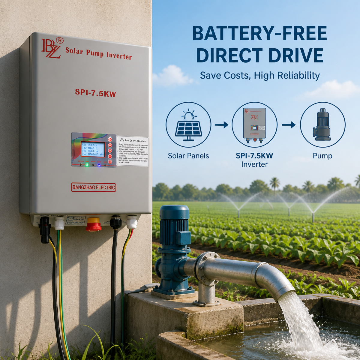 Outdoor Direct Drive, Power Without Worries | Comprehensive Technical Analysis of IP65 Solar Pump Inverters (3.7KW-22KW)