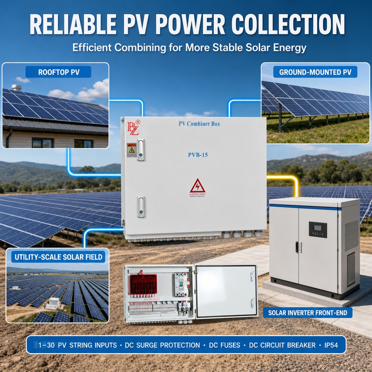PV Combiner Box Enhances Safety and Thermal Management for Stable Solar Power Collection