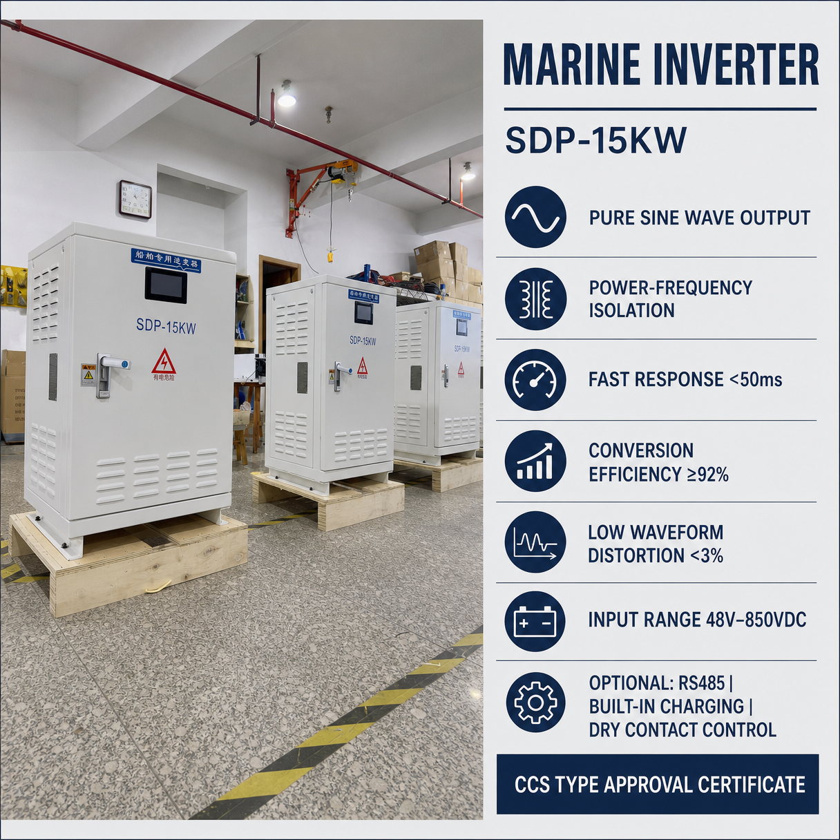 Bangzhao Electric Successfully Delivers Marine Inverter, Ensuring Stable Power for Critical Shipboard Equipment