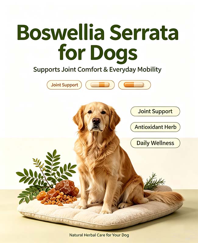 Ce face Boswellia Serrata pentru câini?