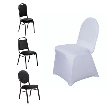 Spandex Stretch Fitted Banquet Chair Cover  for Wedding Hotel