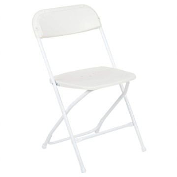 Commercial Plastic Folding White Chair For Wedding Party