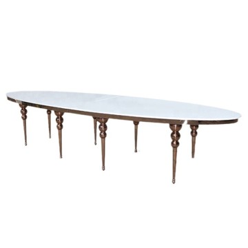 Stainless Steel Oval Hall Table for Dining Wedding