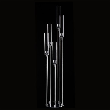 Acrylic Clear Candelabra Candle Holder for Wedding