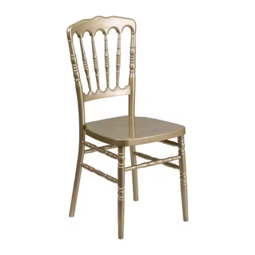 Stackable Gold Napoleon Chairs for Wedding