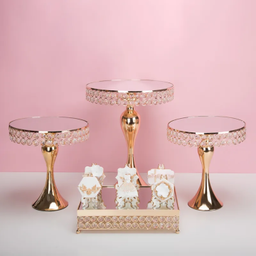 Metal Gold Wedding Cake Stand Table Flower Display