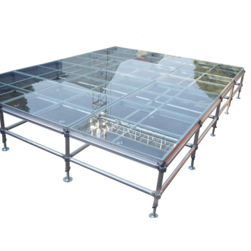 Aluminum Alloy Transparent Glass Stage for Wedding Event
