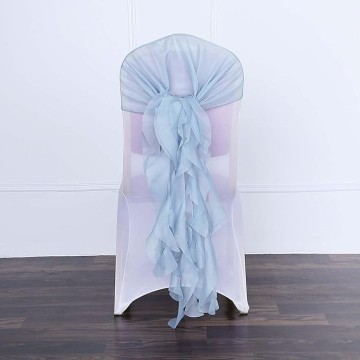 Chair Cover Ruffles Chair Sashes for Banquet Wedding Decoration