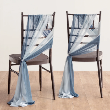 Chiffon Chair Sash Chair Decor for Wedding Banquet Party