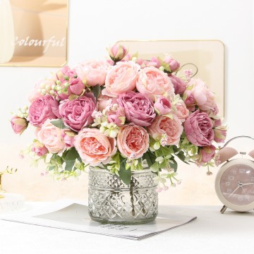 Artificial Silk Hydrangea Flower Wedding Bouquets Table Centerpieces