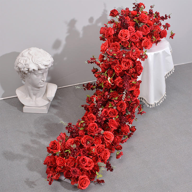  Artificial Flowers Wedding Decoration Table Runner Aisle Row 