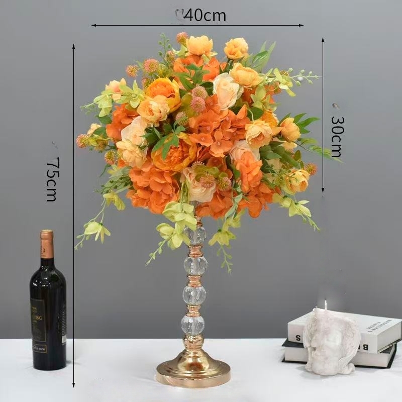 Orange Artificial Flower Ball,Wedding Table Centerpieces