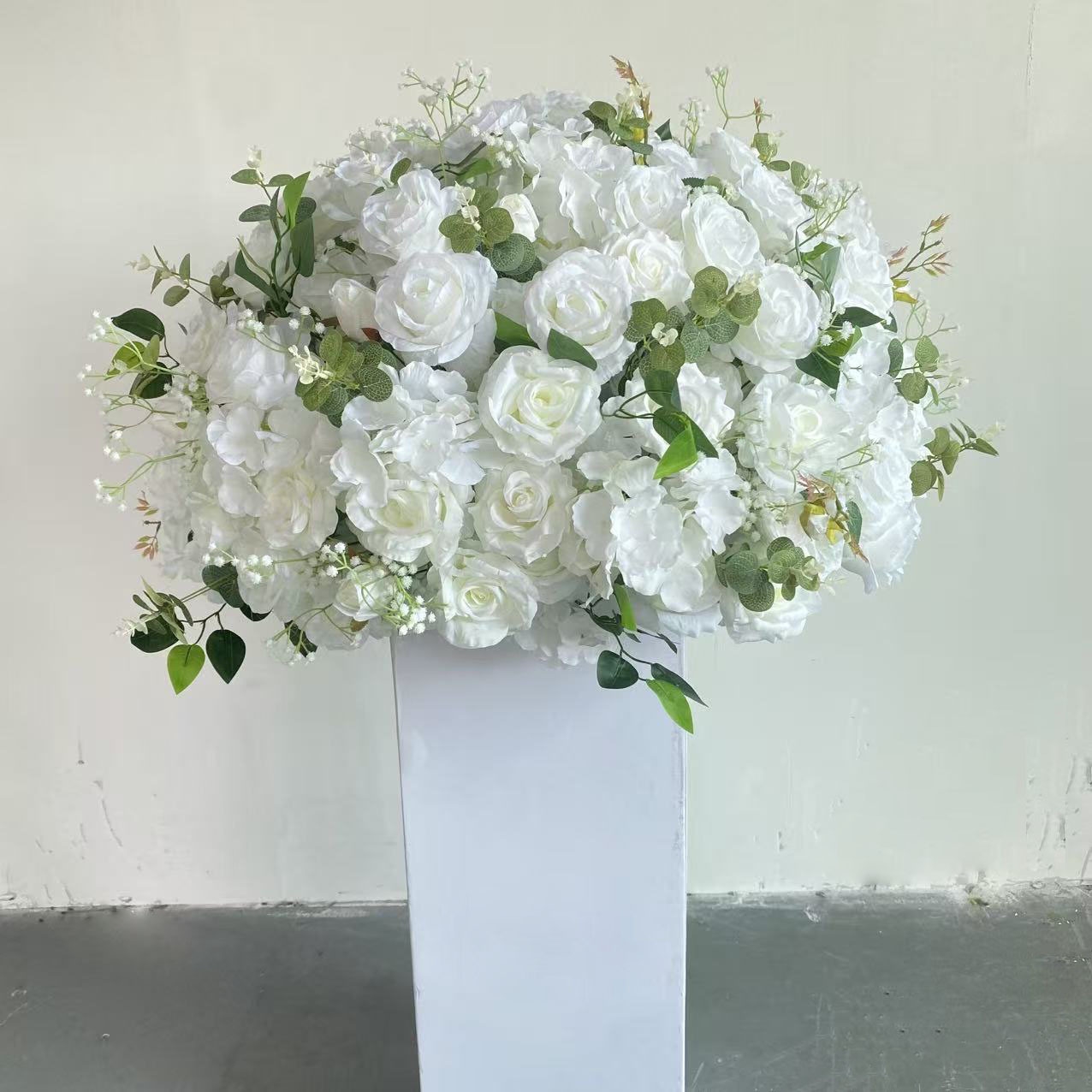 Wedding Event Decoration White Artificial Flower Ball