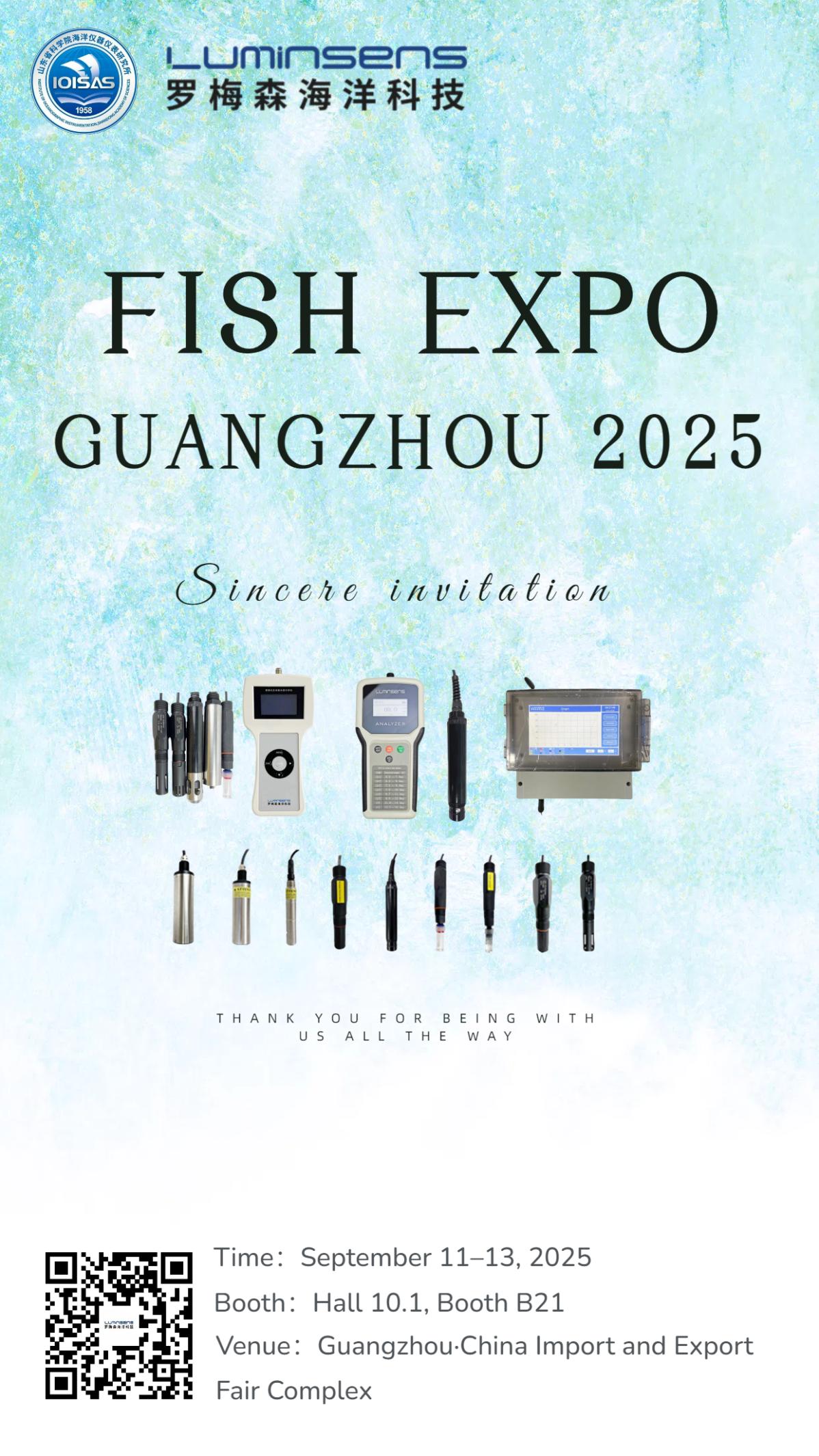 LuminSens Invites You to Meet at Booth B21, Hall 10.1 of FISH EXPO GUANGZHOU 2025