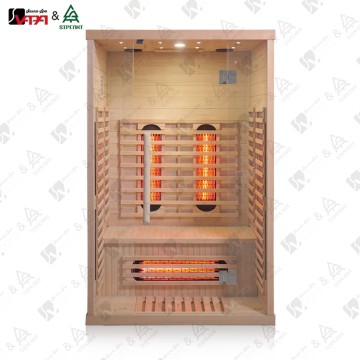 Vapasauna SIP-I005シリーズ 工場販売 ヘムロック屋内サウナ 2人用 赤外線サウナ 近赤外線ライトセラピー フルスペクトル赤外線サウナルーム