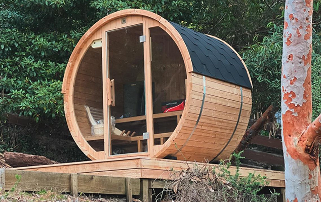 Outdoor Sauna Display