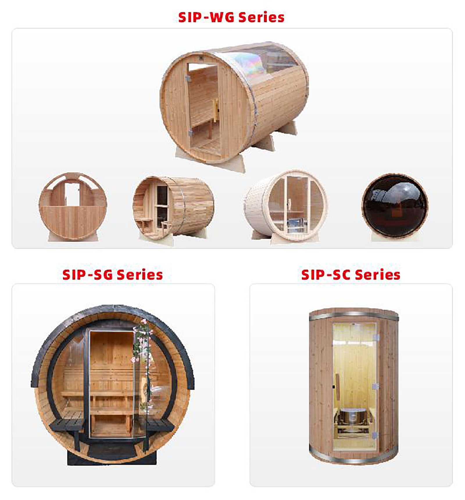 VAPA Barrel sauna series