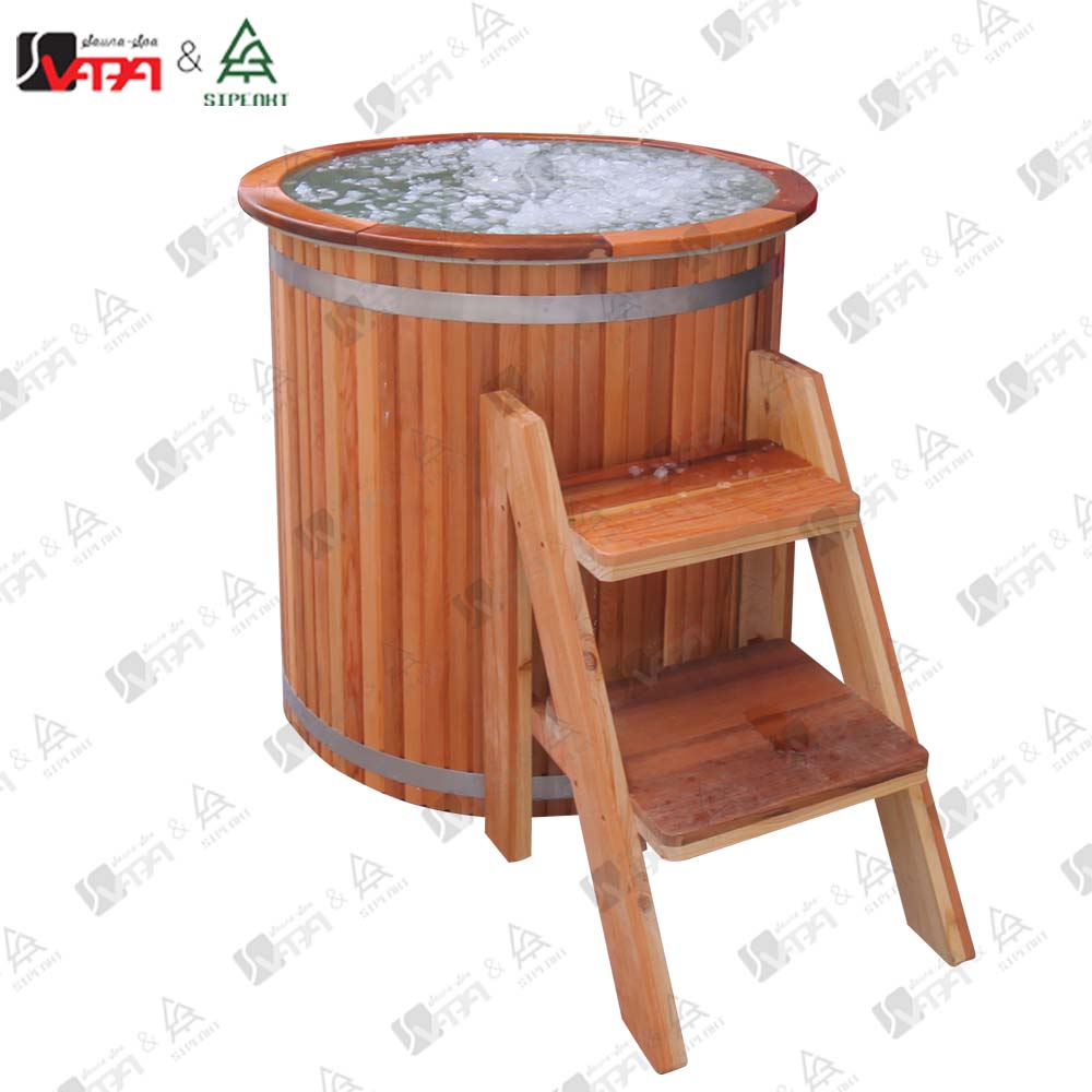 Vapasauna CT004 Red Cedar Barrel Cold Plunge (5)