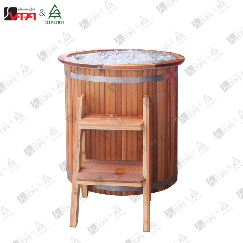 Vapasauna CT004 Red Cedar Barrel Cold Plunge (6)