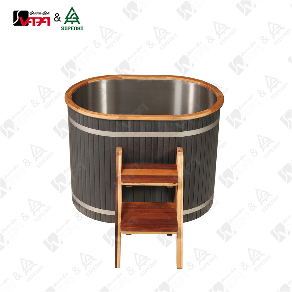 Vapasauna Customized Ice Bathtub Ellipse PP Cold Plunge (4)