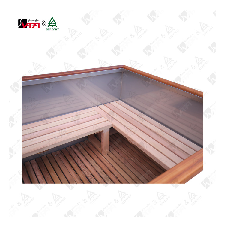 Vapasauna HT002 Stainless Steel Wood Fired Hot Tub for 5 People (12)