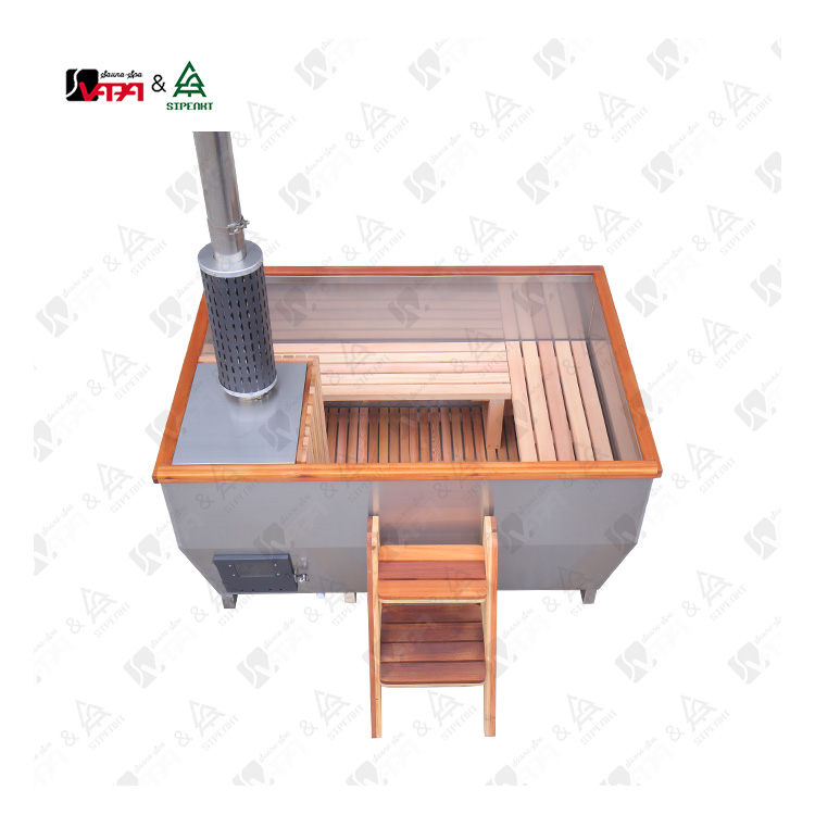 Vapasauna HT002 Stainless Steel Wood Fired Hot Tub for 5 People (14)