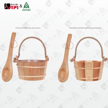 Vapasauna 漏れ防止無垢材サウナバレル 3L...