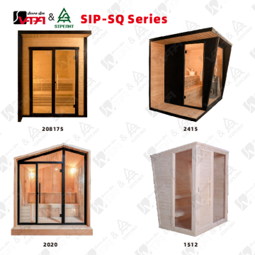 Vapasauna SIP-SQ 不規則形状 屋外プレミアム。