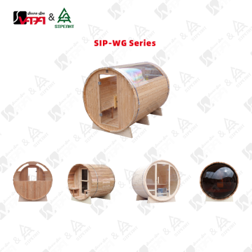 VAPA SIP-WG シリーズ屋外バレルサウナ 2 ～ 8 人用