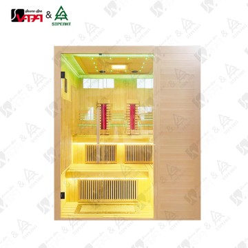 Vapasauna SIP-I009シリーズ新モデルフルスペクトル遠赤外線スチームサウナルーム3-6人用屋内家庭用レッドライトサウナルーム