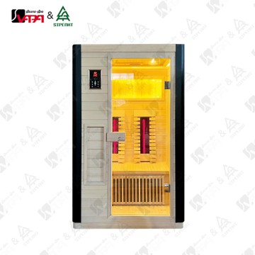 Vapasauna SIP-I001 1～2人用 低EMF Aspen 遠赤外線サウナ コントロールパネル付き 屋内用