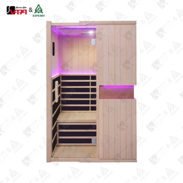 Vapasauna SIP-I002 Compact Canadian Hemlock 1-2 People Infrared Indoor Sauna Room