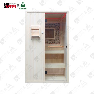 Vapasauna SVP-M001 Series: New traditional sauna, LED ceiling light + multi-color warm light strip